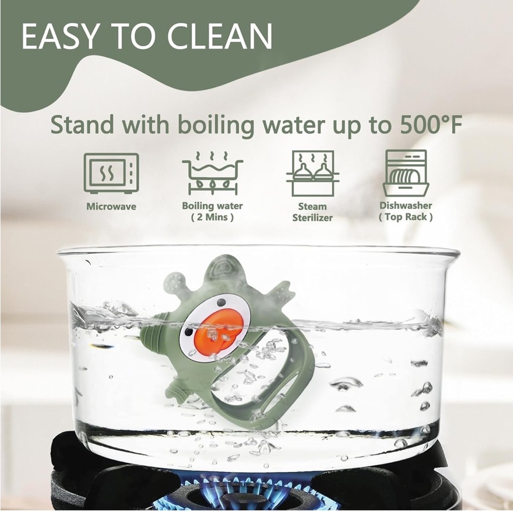 5for$10 Piggy Teething Toys Babies 0-6 Months Silicone Teether Toys Pacifier - Picture 4 of 8